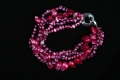 Multi Strand Purple pink FWP Bracelet