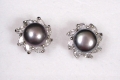 Black FWP Earring with Cubic Zirconia