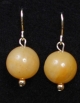 Yellow Jade Earrings